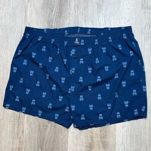 Psycho Bunny Navy Boxers with Bunny Pattern Size XXL